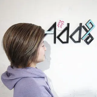 ショート カラー ヘアアレンジ Add9 柳田健登のヘアスタイル