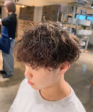 ショート パーマ メンズ メンズパーマ 特化/中川拓也のヘアスタイル