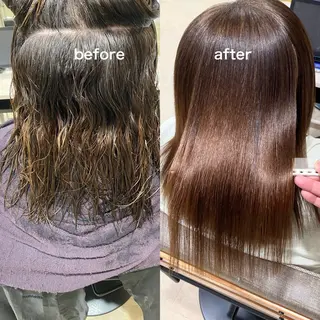 セミロング パーマ AngeBay.NaHa所属・饒平名 知也のヘアスタイル