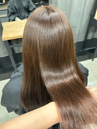 ミディアム 女性らしいモテヘア 韓国ヘアhikariのヘアスタイル