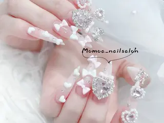 ネイル MoMoA Nail ネイル長さ出し専門店のネイルデザイン