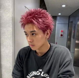ショート カラー パーマ メンズ 🔥スパイキー 特化🔥菊水皐暉🔥のヘアスタイル