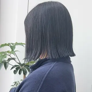 ミディアム カラー ボブ/くびれボブ/ 髪質改善/Ru-kaのヘアスタイル