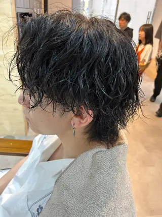 ミディアム メンズ メンズカット／パーマ 中 有晴のヘアスタイル