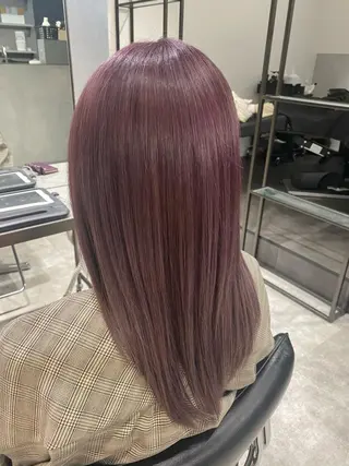 セミロング カラー M IIのヘアスタイル