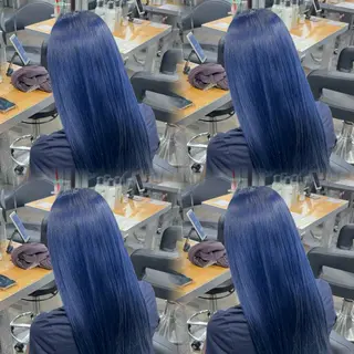 ロング カラー ハイトーン/縮毛矯正 /透明感カラーヨシキのヘアスタイル