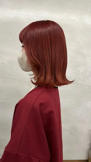ミディアム nalu.所属・前山 七海のヘアスタイル