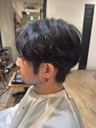 パーマ メンズ 新宿/複雑履歴/ ブリーチ/西川翔真のヘアスタイル