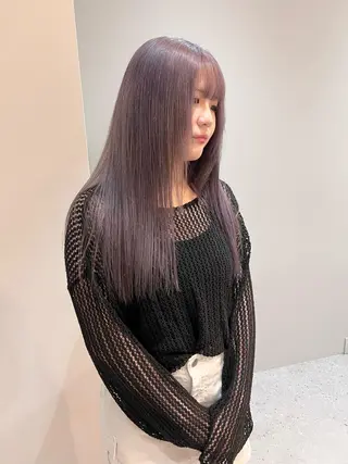 ロング カラー Via officialのヘアスタイル