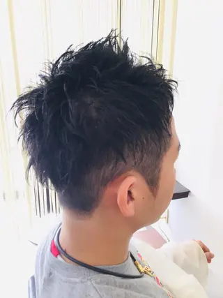 ショート カラー メンズ 阿久津 泰幸のヘアスタイル