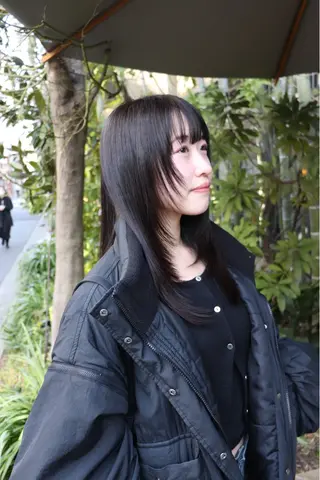 ロング カラー 似合わせカット /パーマ岡本淳平のヘアスタイル