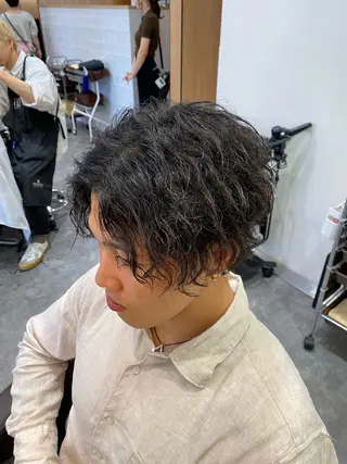 パーマ メンズ メンズ特化LIBER 石川玲央のヘアスタイル