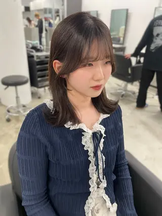 ミディアム ショート/レイヤー カット/ミサキ💐のヘアスタイル