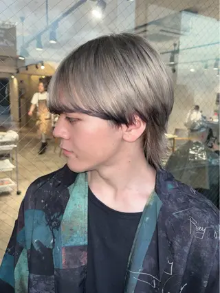 セミロング カラー メンズ 💫miyu💫デザ インカラー/アレンジのヘアスタイル