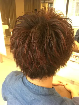 ショート カラー メンズ メンズカット 三村洸斗のヘアスタイル