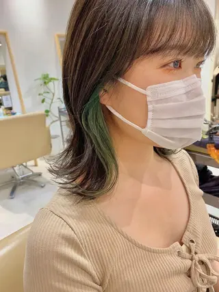 ミディアム 荒木 たけるのヘアスタイル