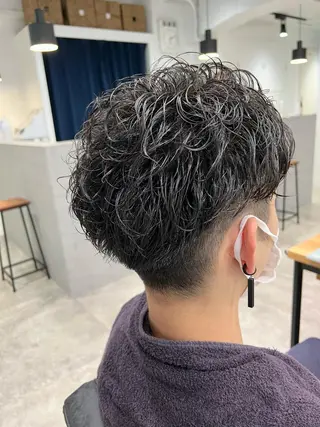 ショート パーマ メンズ ショート&ボブ✂️ 宮島 祐太のヘアスタイル