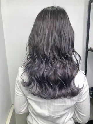 セミロング カラー GiseL天神カラー 髪質改善/ブリーチのヘアスタイル