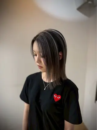 ミディアム カラー hair studio Zen【ヘアー　スタジオ　ゼン】所属・水本 賢のヘアスタイル