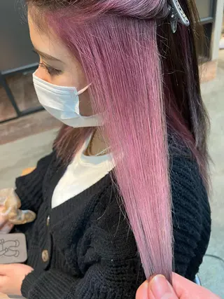ロング カラー La fith hair ruu.所属・lafithhair ruu.南本庄のヘアスタイル