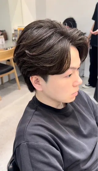 ショート カラー パーマ メンズ Men's salon fifth 渋谷【メンズサロン フィフス】所属・fifth/堀 佳樹のヘアスタイル