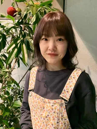 ミディアム カラー こっくりカラー/艶髪 /amy.山口瑞稀のヘアスタイル