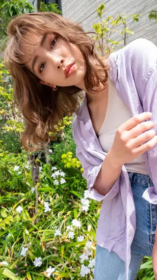 カラー ミディアム ANGELICA 吉川智昭のヘアスタイル