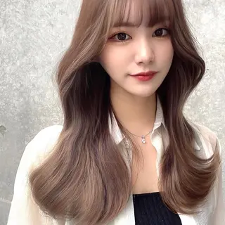 セミロング カラー 顔周り特化/韓国ヘア /レイヤー/吉野幸大のヘアスタイル