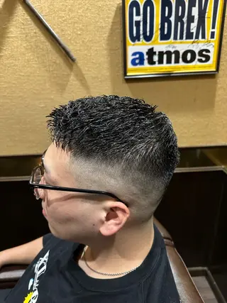 ショート パーマ 店長💈山田竜太 BARBERのヘアスタイル