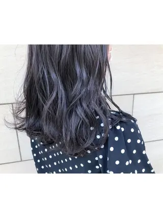 ミディアム カラー ヘアアレンジ 🌺まなみ/ うる艶カラー🌺のヘアスタイル