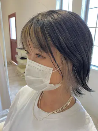 ミディアム カラー ヘアアレンジ Design Color🐰アユミのヘアスタイル