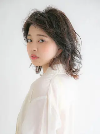 ミディアム 倉橋 俊輔のヘアスタイル