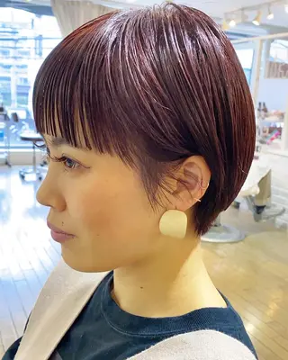 ショート カラー sai x所属・奥秋 理紗　sai xのヘアスタイル