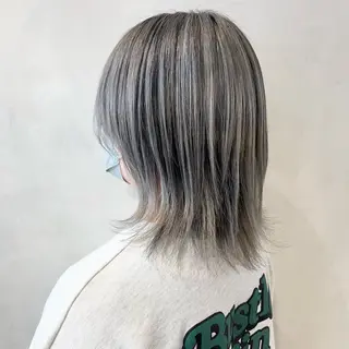 ミディアム カラー 🤍髪質改善➕透明感 カラー🤍川上葵のヘアスタイル