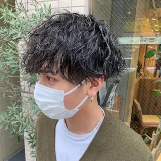 パーマ メンズ Produce with SALON VILLAGE所属・メッシュパーマ職人/ 窪田 優也/ツイスパのヘアスタイル