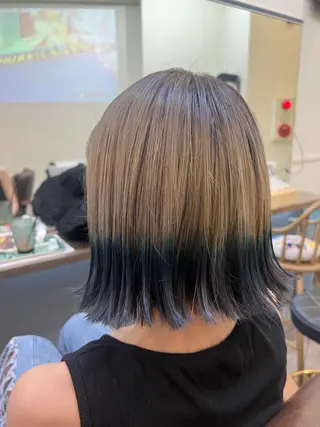 ミディアム カラー 鶴見 和美のヘアスタイル