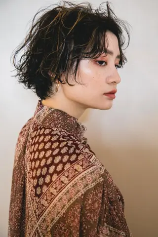 ショート ヘアアレンジ カラー パーマ 🎊LUZ🎊_公 式_🩵髪質改善🩵のヘアスタイル