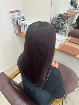 ロング カラー 永井 夢彩のヘアスタイル