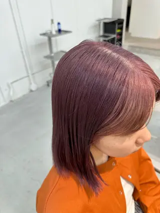 セミロング カラー 松本 莉央のヘアスタイル