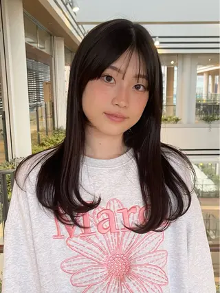 セミロング 園田 渉 ◤SHIKIO◢のヘアスタイル