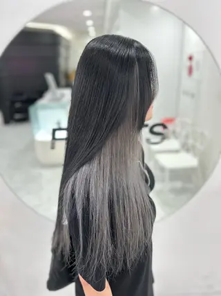 カラー 🤍韓国寒色カラー 🤍MADOKAのヘアスタイル