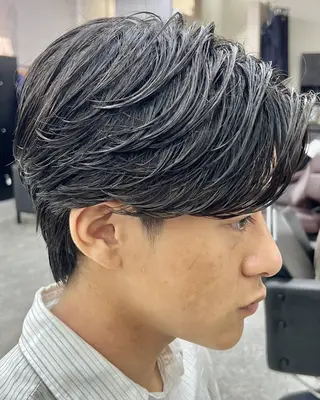 パーマ メンズ GLOP HOMME 店長　アオトのヘアスタイル