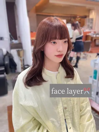 セミロング ショート/レイヤー カット/ミサキ💐のヘアスタイル