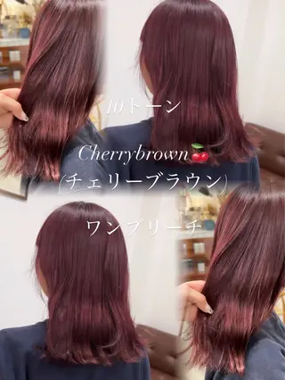 ミディアム カラー Lifeis...Pleasure所属・平岡 亜友菜のヘアスタイル