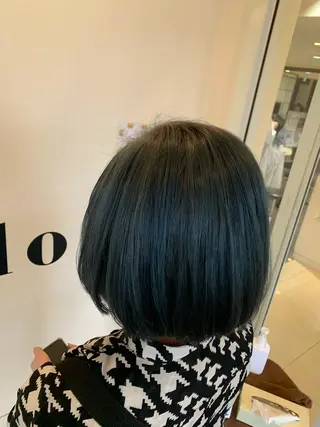 ショート カラー 透明感/ブリーチ縮毛 /髪質改善/星野純一のヘアスタイル