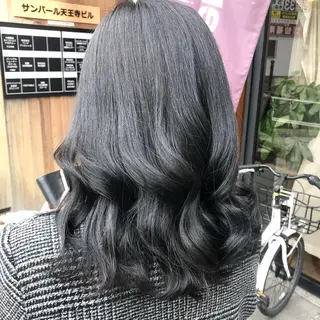 ミディアム カラー 大阪長居🌱野見山 卓也のヘアスタイル