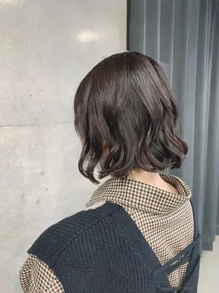 ショート パーマ ボブパーマコテ巻き風 パーマNo1深江秀平のヘアスタイル