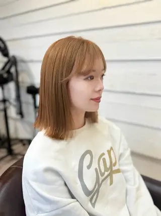 ミディアム 三原 つばさのヘアスタイル