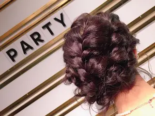 ミディアム カラー ヘアアレンジ if所属・大崎if ほりはるかのヘアスタイル