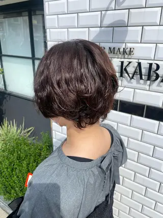ショート パーマ MOURI CHISATOのヘアスタイル
